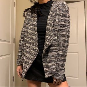 Rafaella Grey/ White/ Black loose blazer